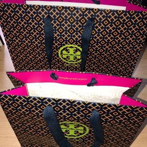 TWO different Tory Burch shopping bags